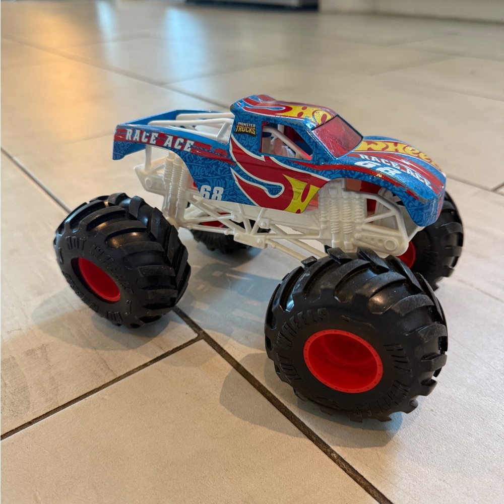 Monster Truck Toy with Blue and Red Design Race Ace